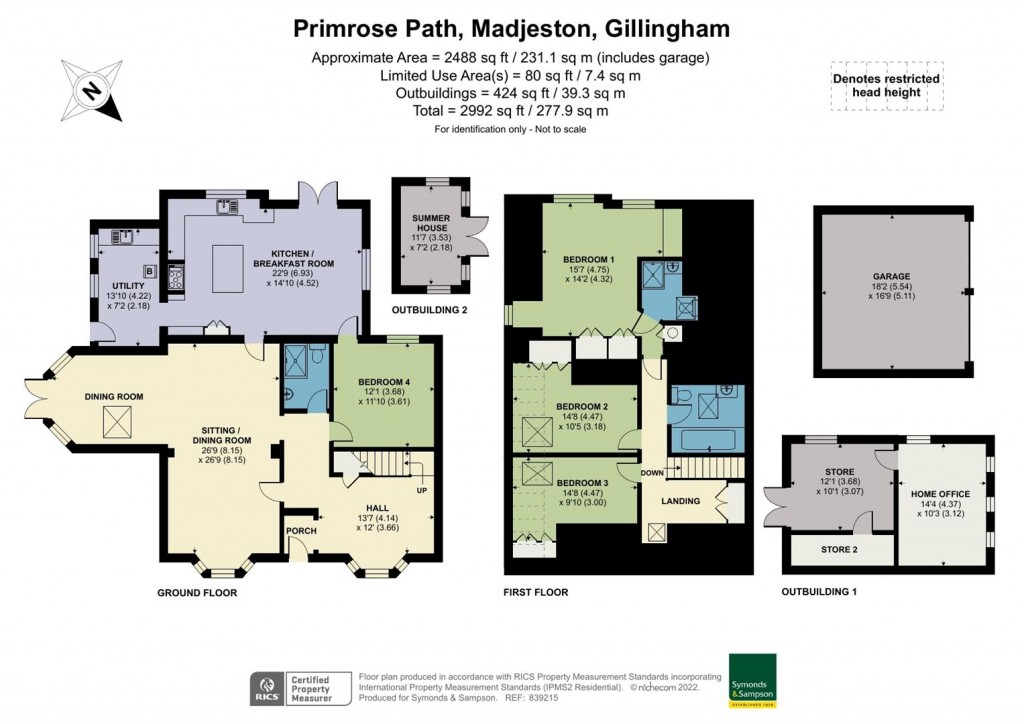 Floorplans For Madjeston, Gillingham, Dorset
