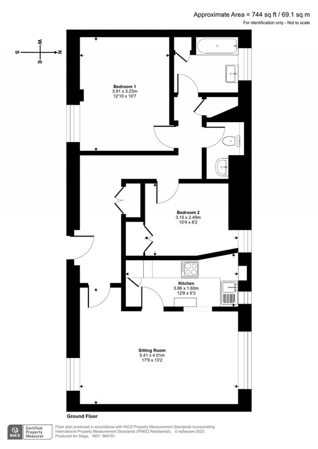 Floorplans For Collipriest House, Collipriest, Tiverton