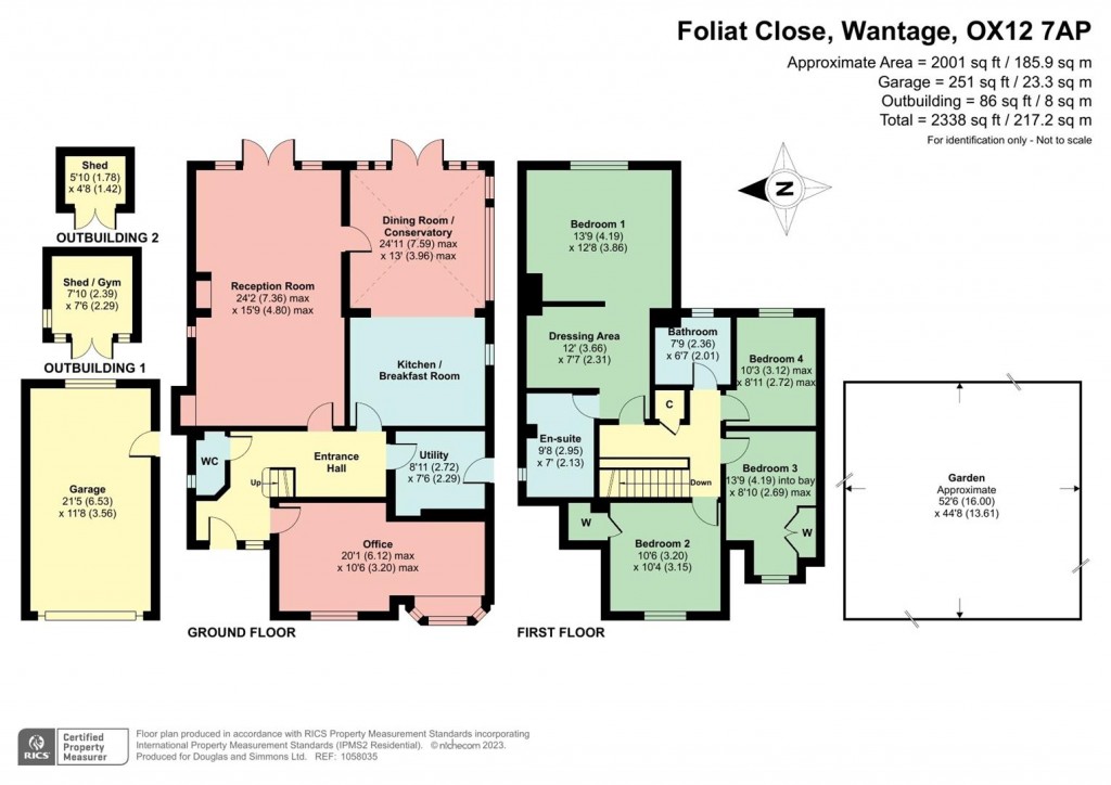 Floorplans For Foliat Close, Wantage, Oxfordshire, OX12