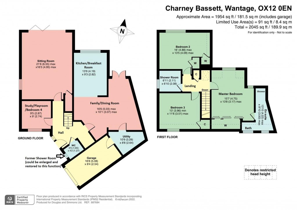 Floorplans For Charney Bassett, Wantage, Oxfordshire, OX12