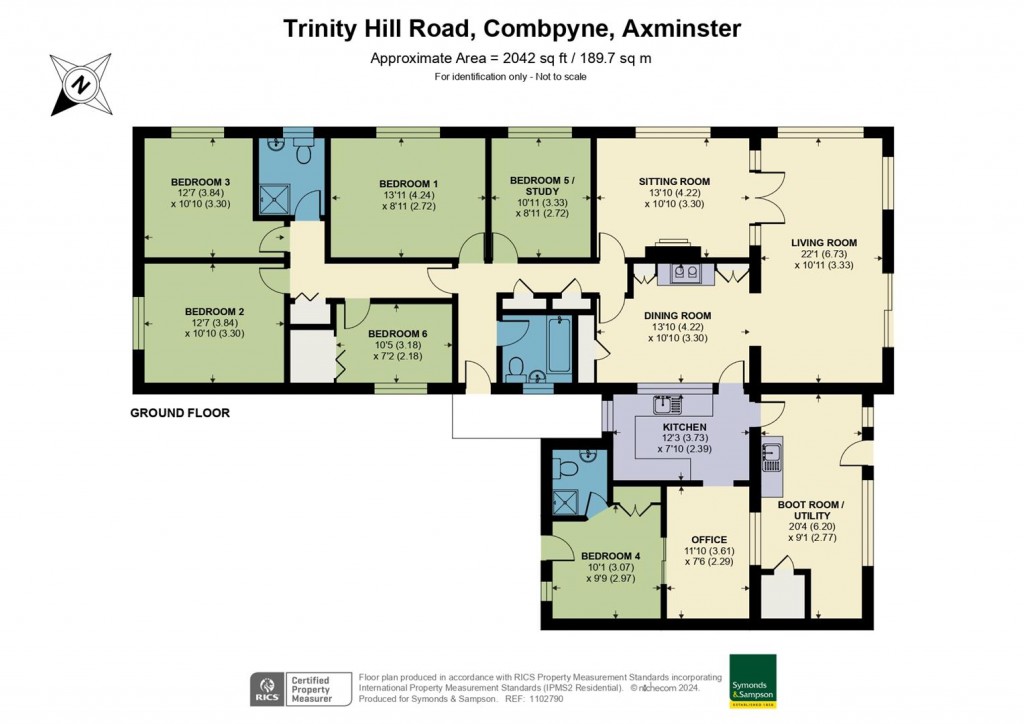 Floorplans For Trinity Hill Road, Combpyne, Axminster