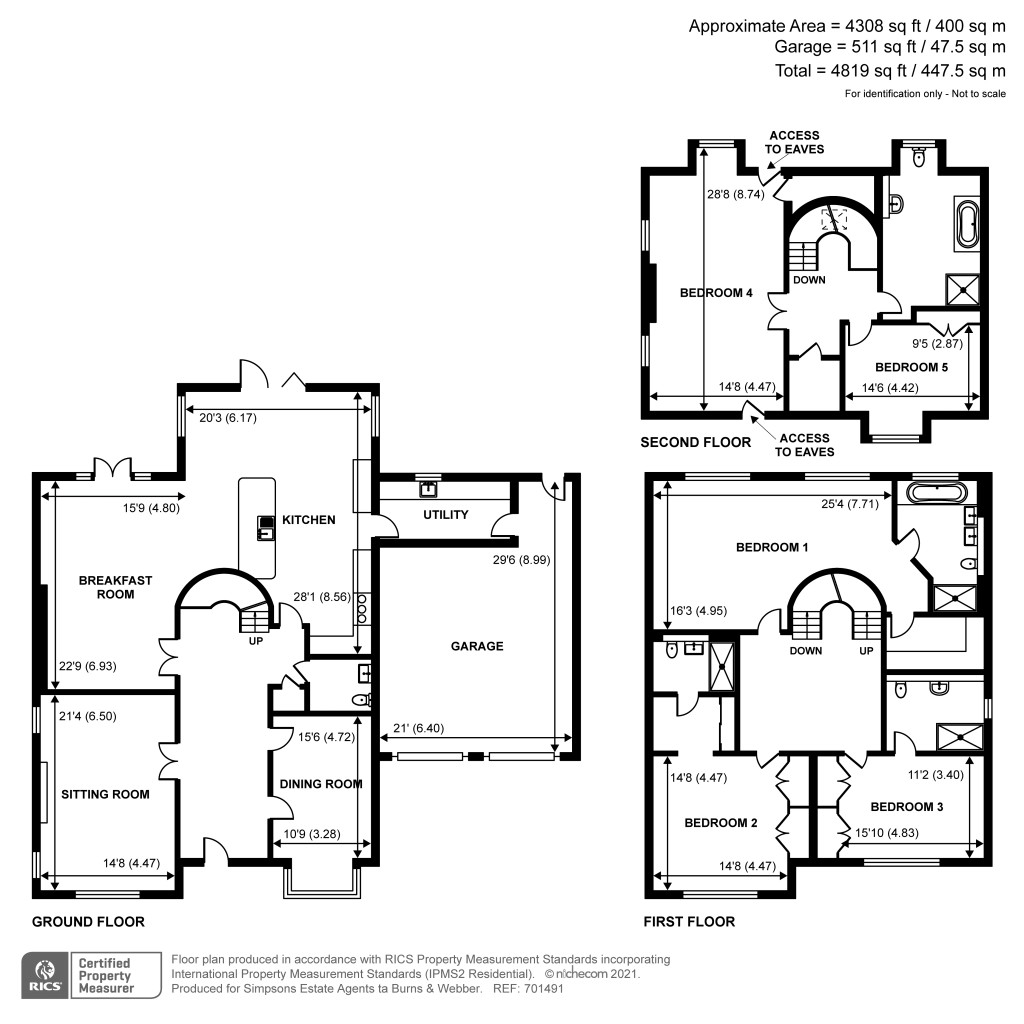 Floorplans For Canvil Place, Cranleigh, GU6
