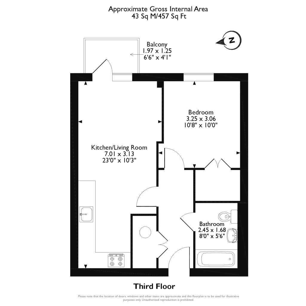 Floorplans For Austen House, Station View, Guildford, GU1