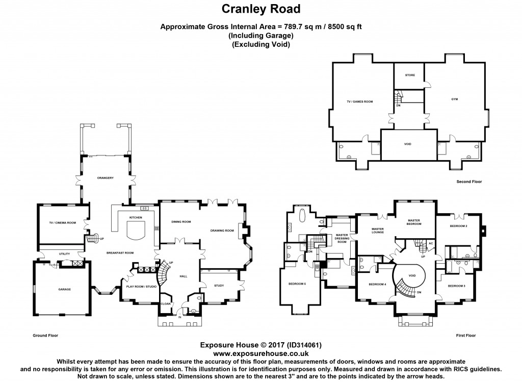 Floorplans For Cranley Road, Burwood Park, Walton, KT12