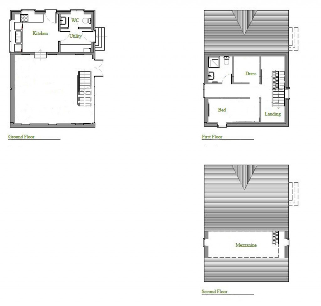 Floorplans For Kite Barns, Guildford Road, RH12