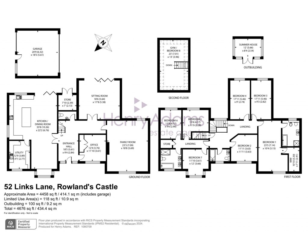 Floorplans For Links Lane, Rowland's Castle, PO9