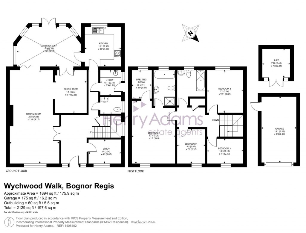 Floorplans For Wychwood Walk, Craigweil, PO21