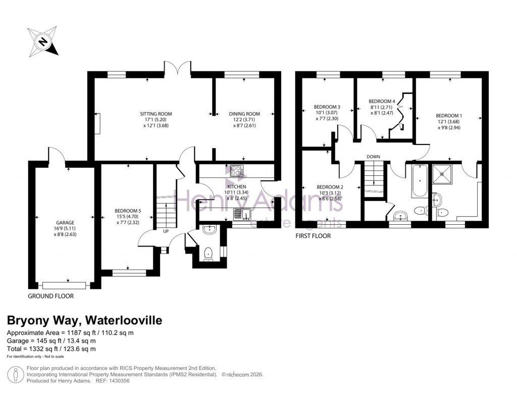 Floorplans For Bryony Way, Waterlooville, PO7