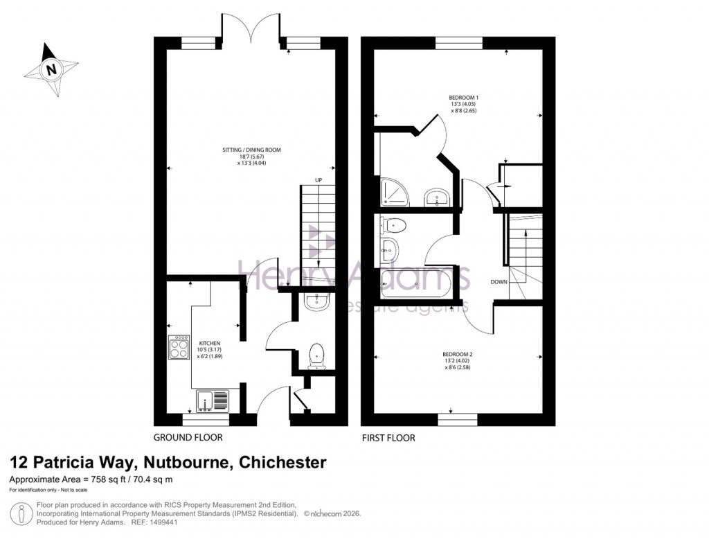 Floorplans For Patricia Way, Nutbourne, PO18