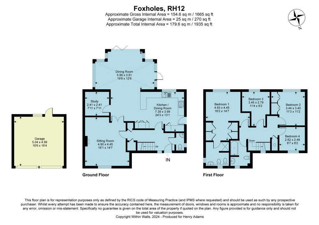 Floorplans For Foxholes, Rudgwick, RH12