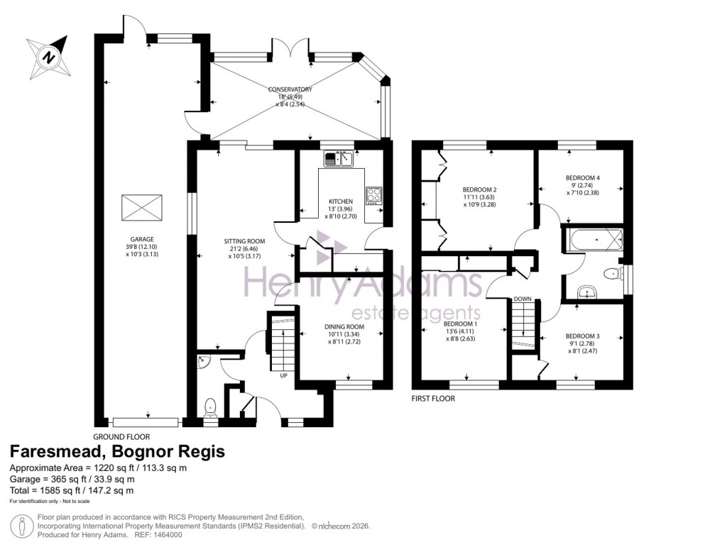 Floorplans For Faresmead, Aldwick Felds, PO21