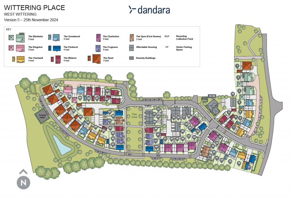 Floorplans For Wittering Place, Church Road, PO20