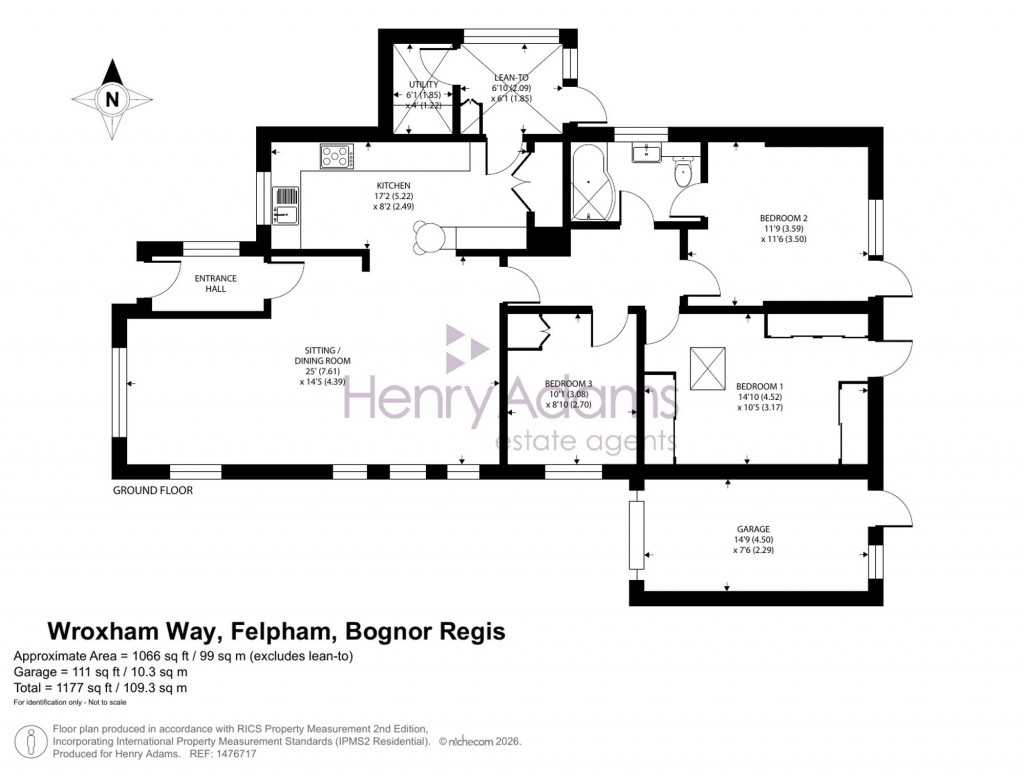 Floorplans For Wroxham Way, Felpham, PO22