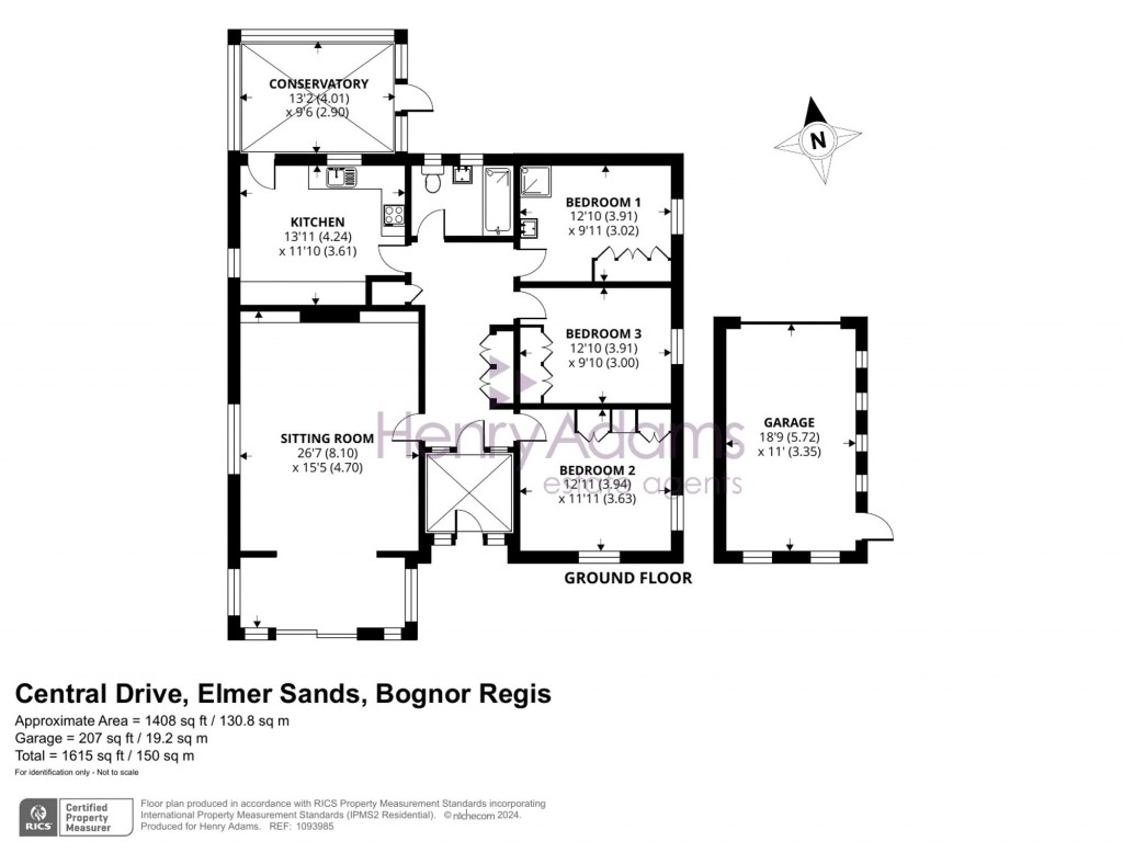 Floorplans For Central Drive, Elmer Beach Estate, PO22