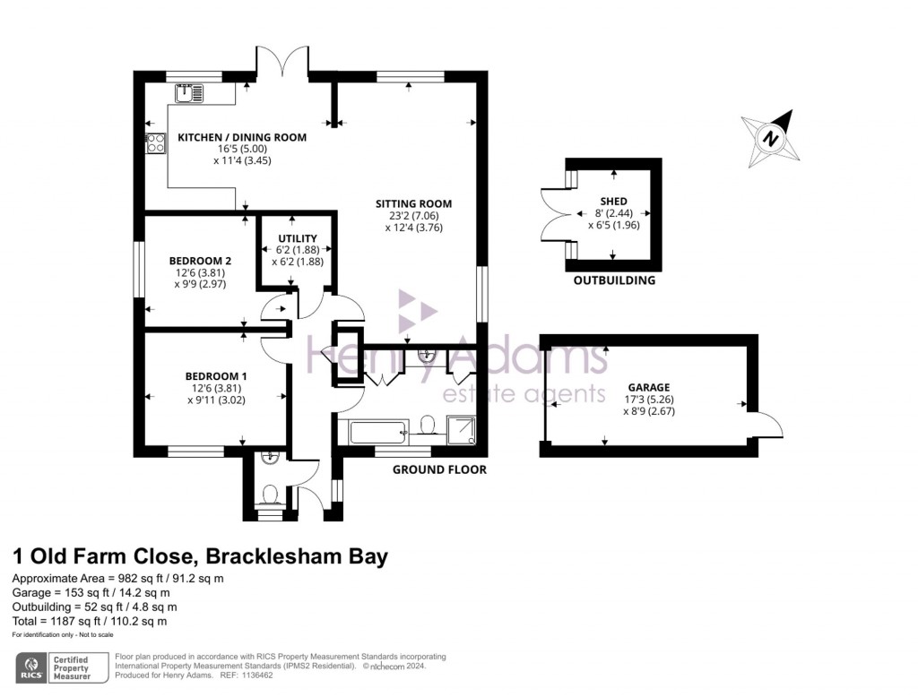 Floorplans For Old Farm Close, Bracklesham Bay, PO20