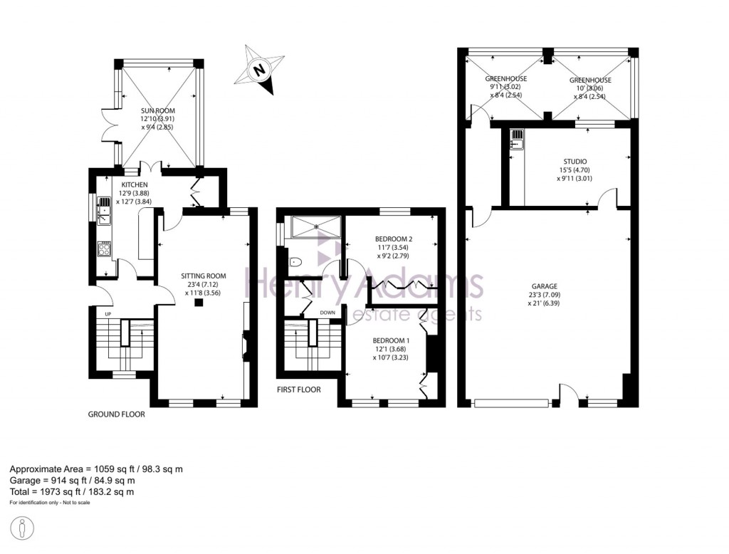 Floorplans For School Lane, Compton, PO18
