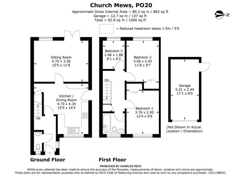 Floorplans For Church Road, North Mundham, PO20