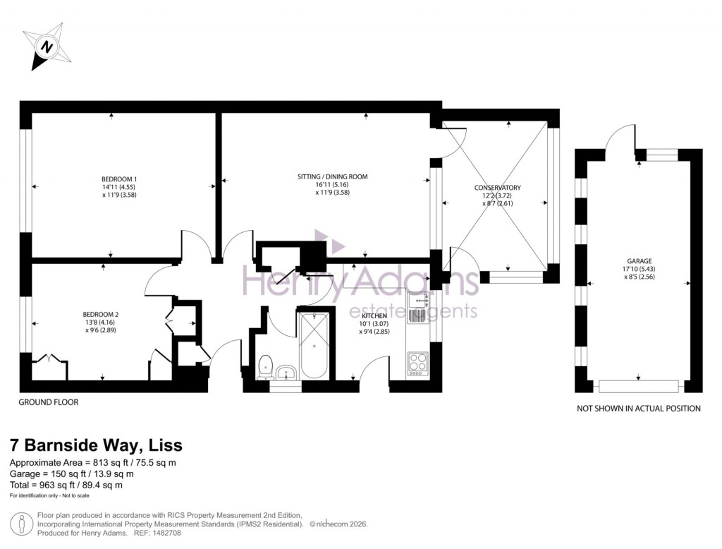 Floorplans For Barnside Way, Liss, GU33