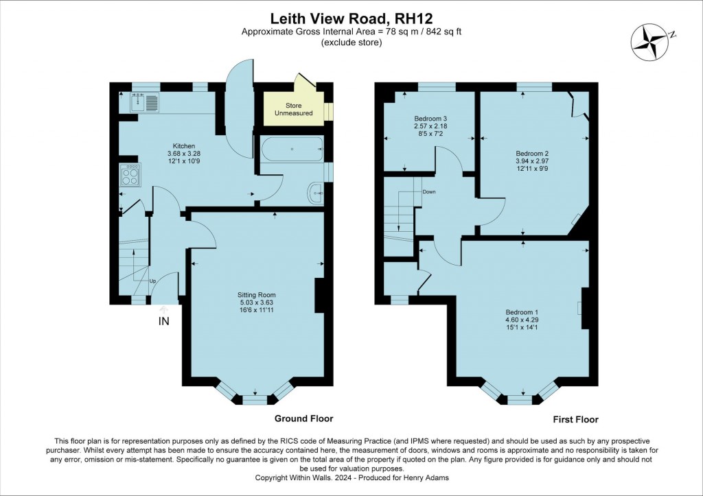 Floorplans For Leith View Road, Horsham, RH12