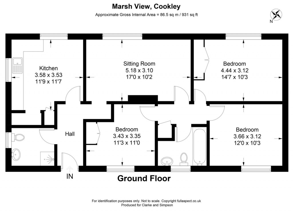 Floorplans For Cookley, Near Halesworth, Suffolk