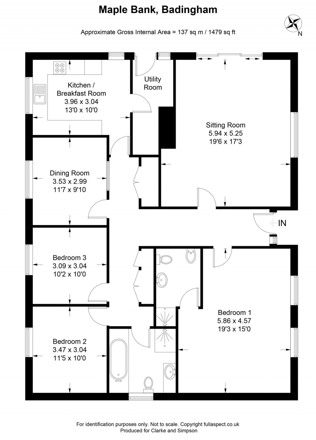 Floorplans For Badingham, Nr Woodbridge, Suffolk