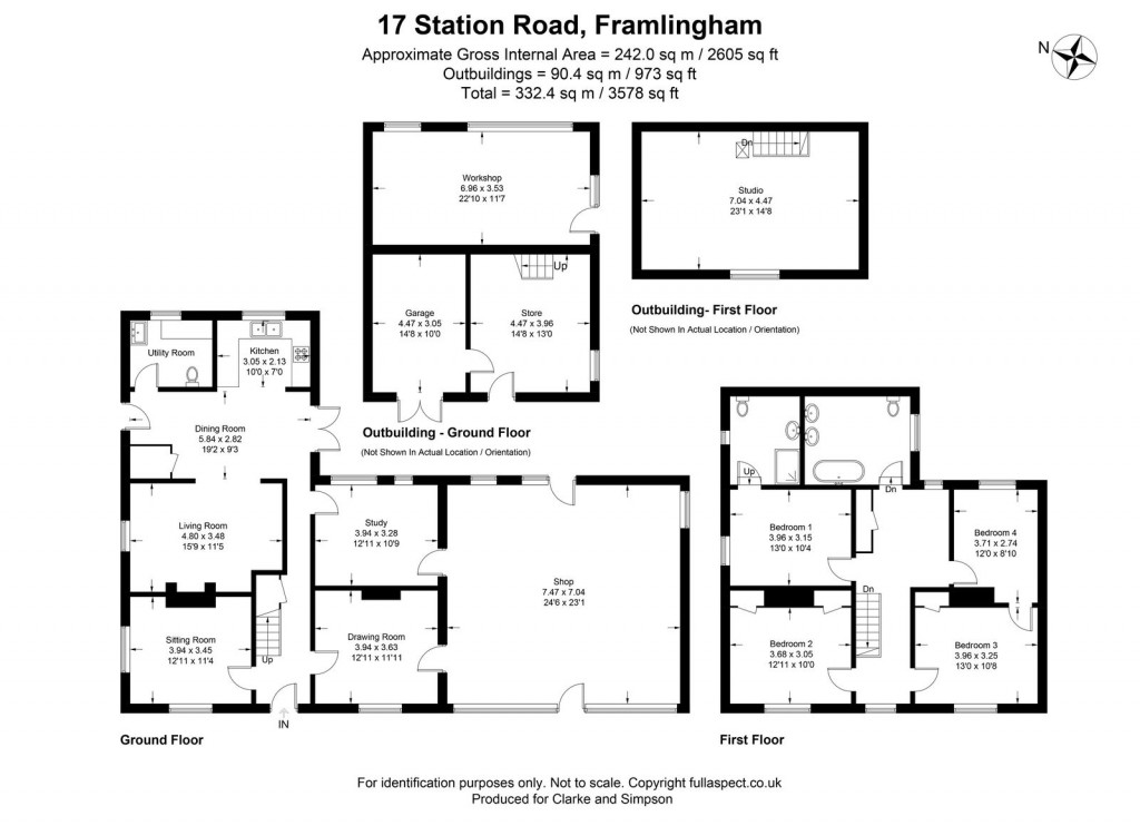 Floorplans For Framlingham, Suffolk