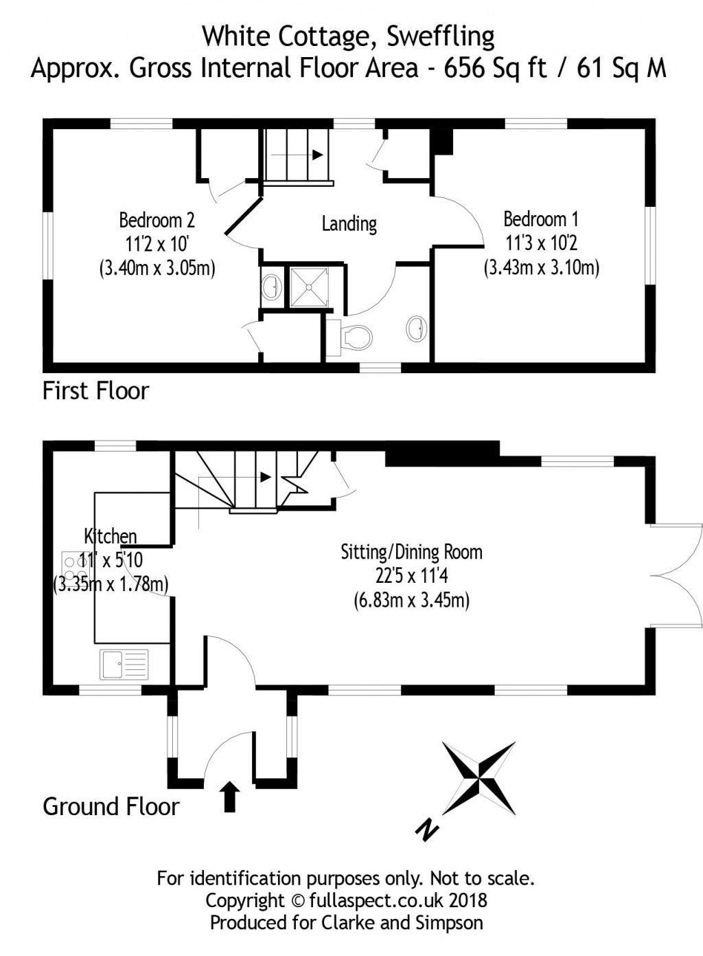 Floorplans For Sweffling, nr Saxmundham, Suffolk 