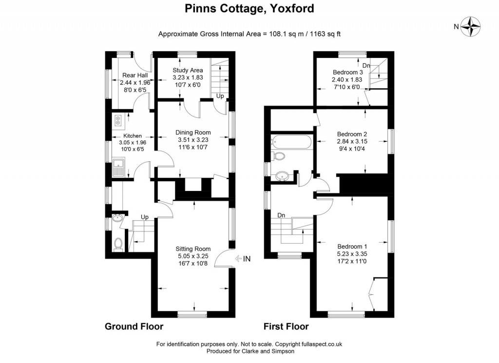 Floorplans For Yoxford, Suffolk