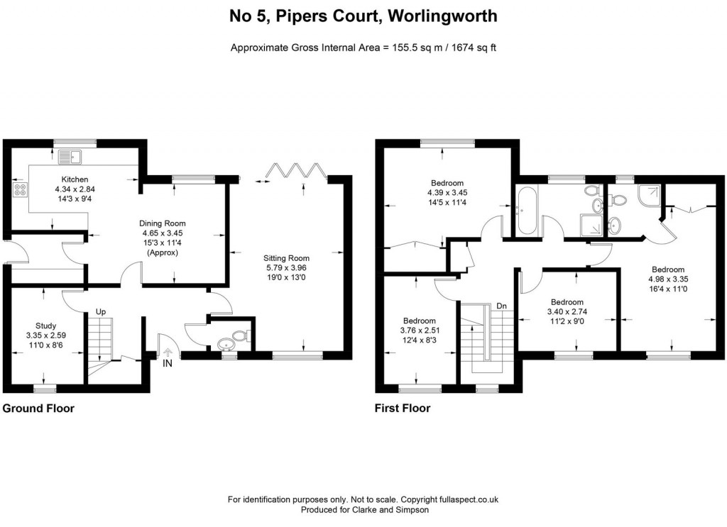 Floorplans For Worlingworth, Near Framlingham, Suffolk