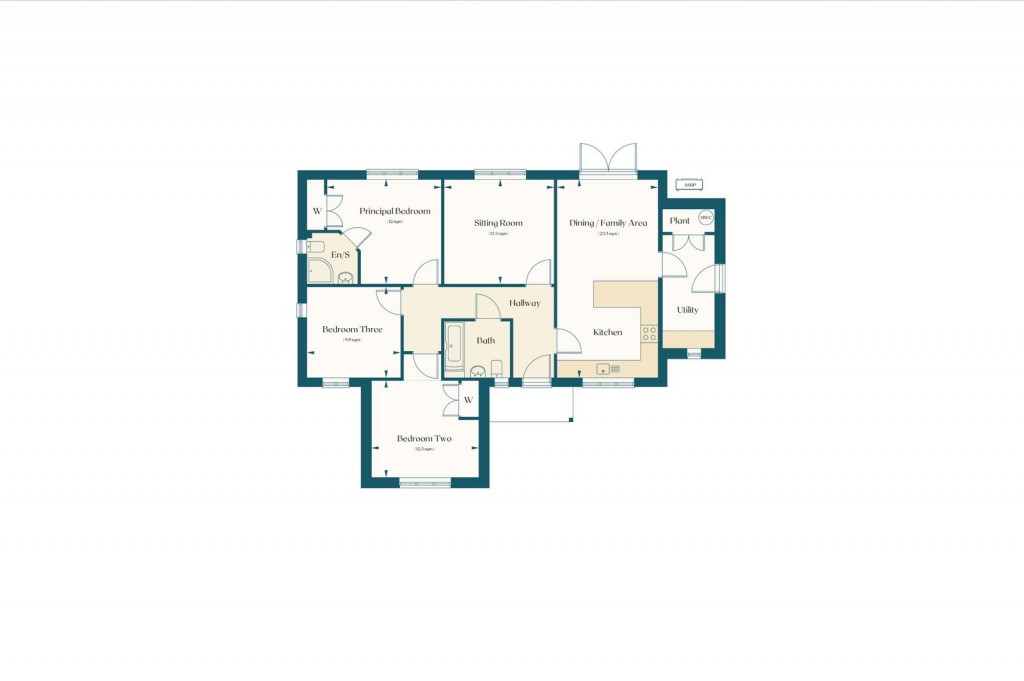 Floorplans For Blythe Meadow, Charsfield, Nr Framlingham, Suffolk
