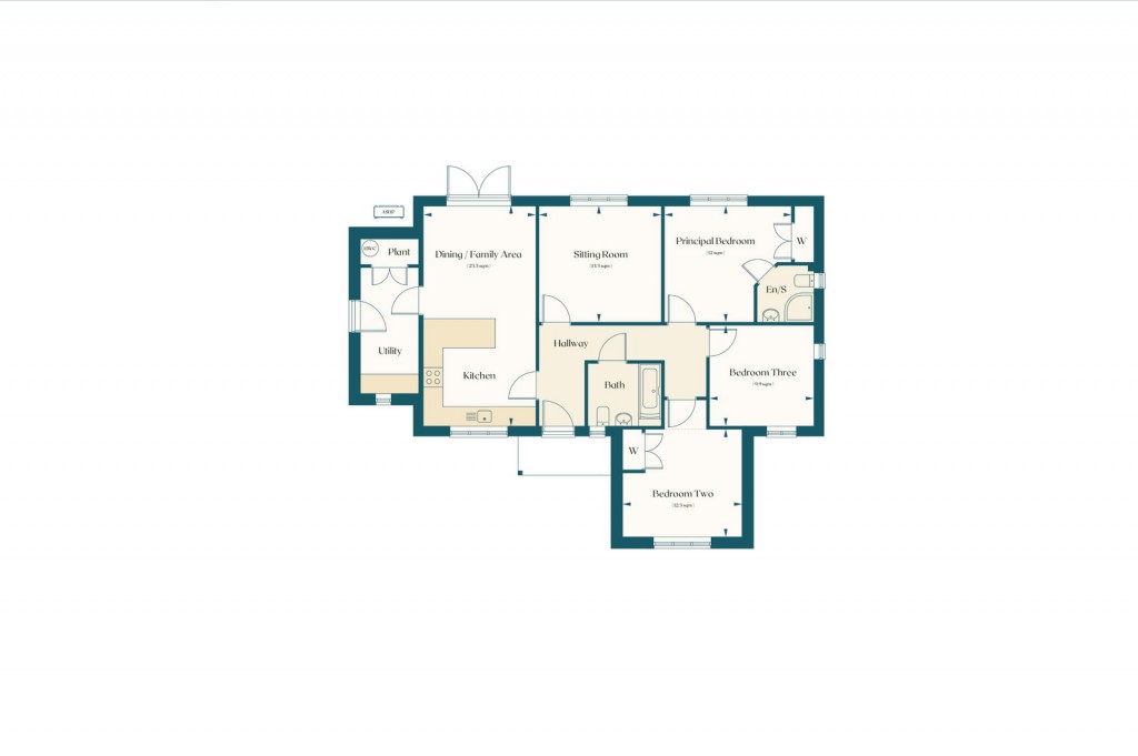 Floorplans For Blythe Meadow, Charsfield, Nr Framlingham, Suffolk