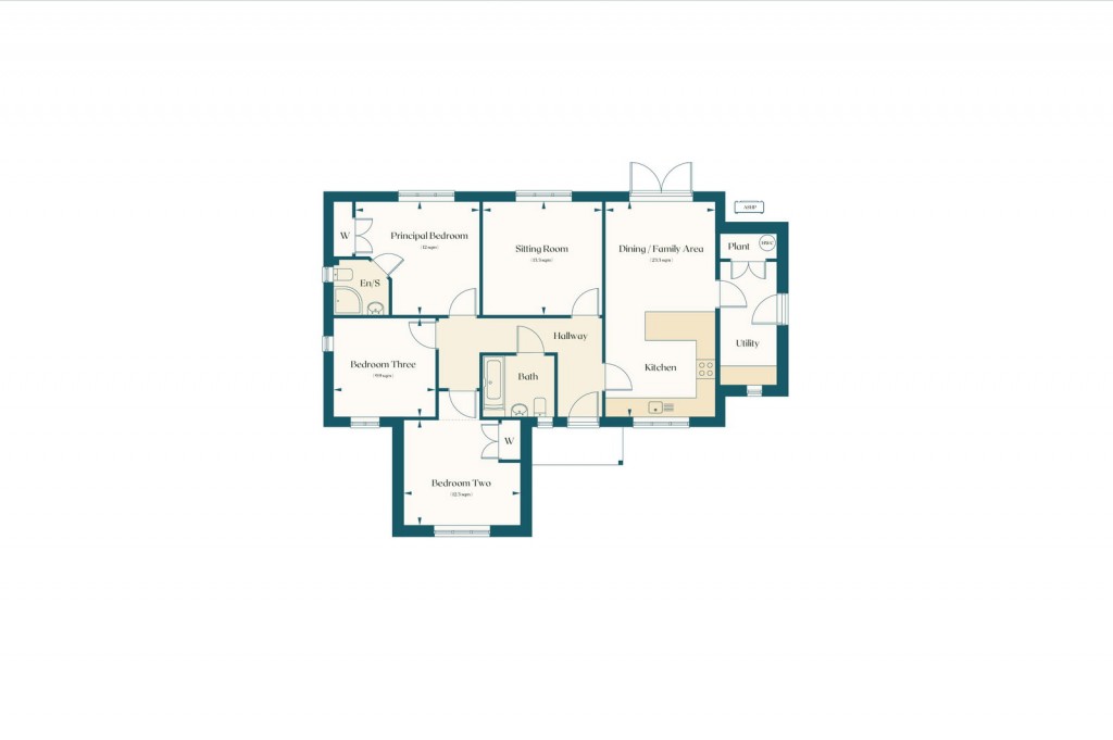 Floorplans For Blythe Meadow, Charsfield, Nr Framlingham, Suffolk