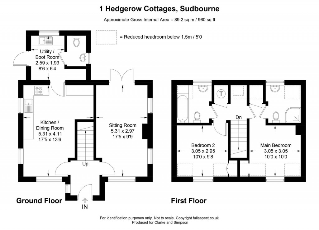 Floorplans For Sudbourne, Nr Orford, Suffolk 