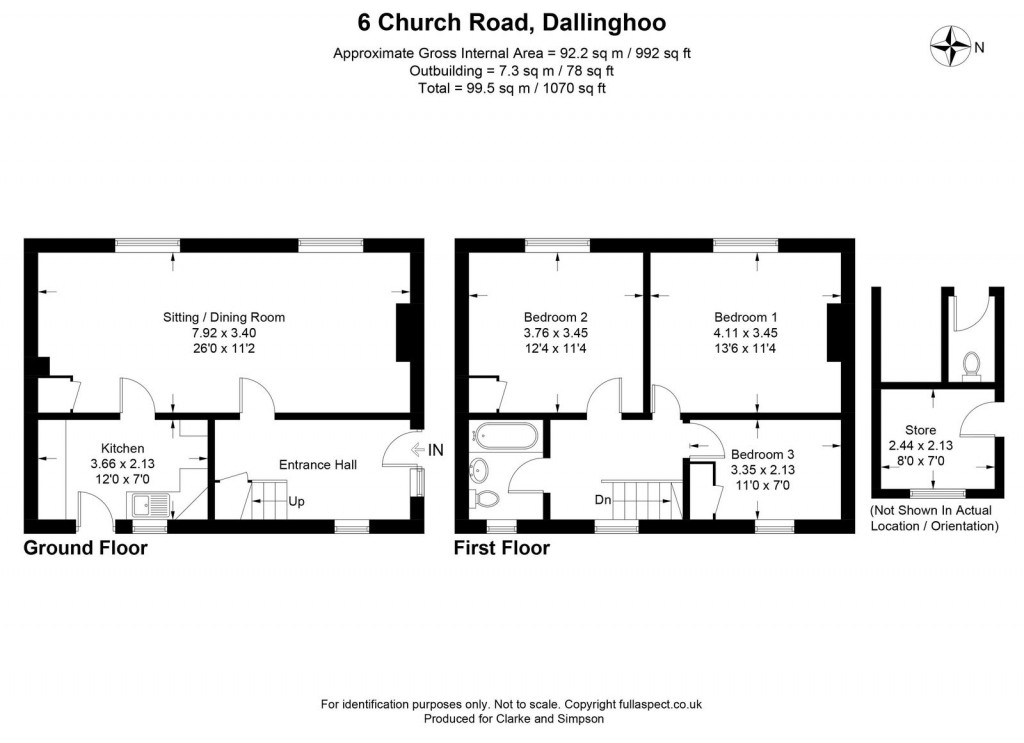 Floorplans For Dallinghoo, Nr Woodbridge, Suffolk