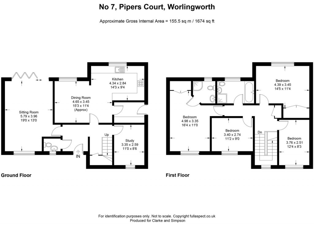 Floorplans For Worlingworth, Near Framlingham, Suffolk