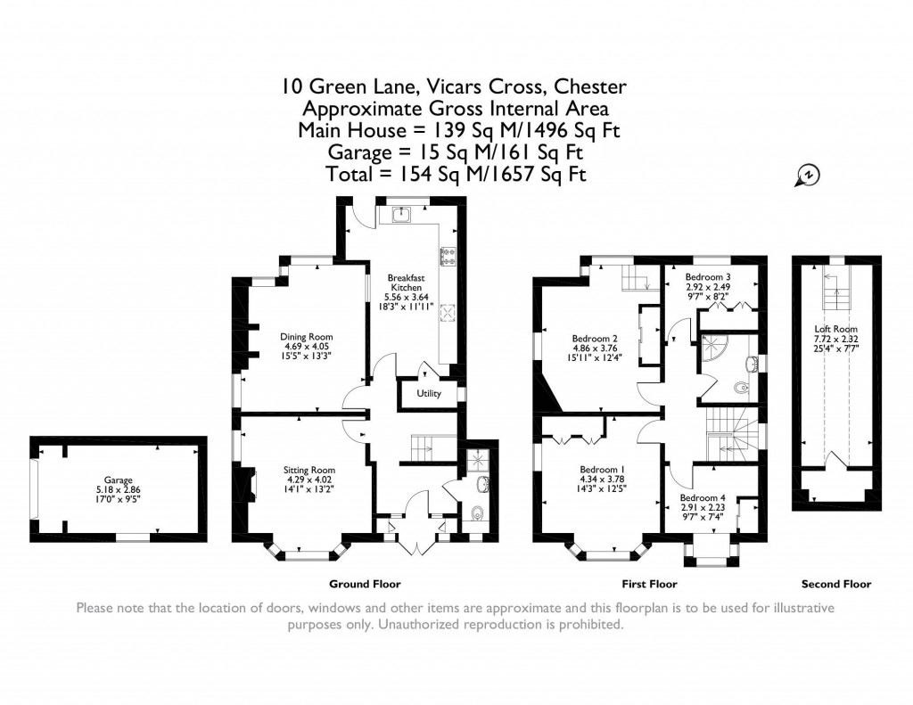 Floorplans For Vicars Cross, Chester
