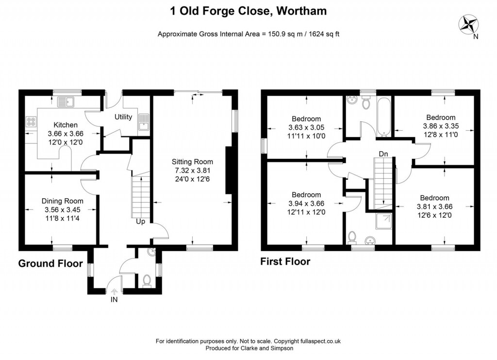 Floorplans For Wortham, Near Diss, Suffolk