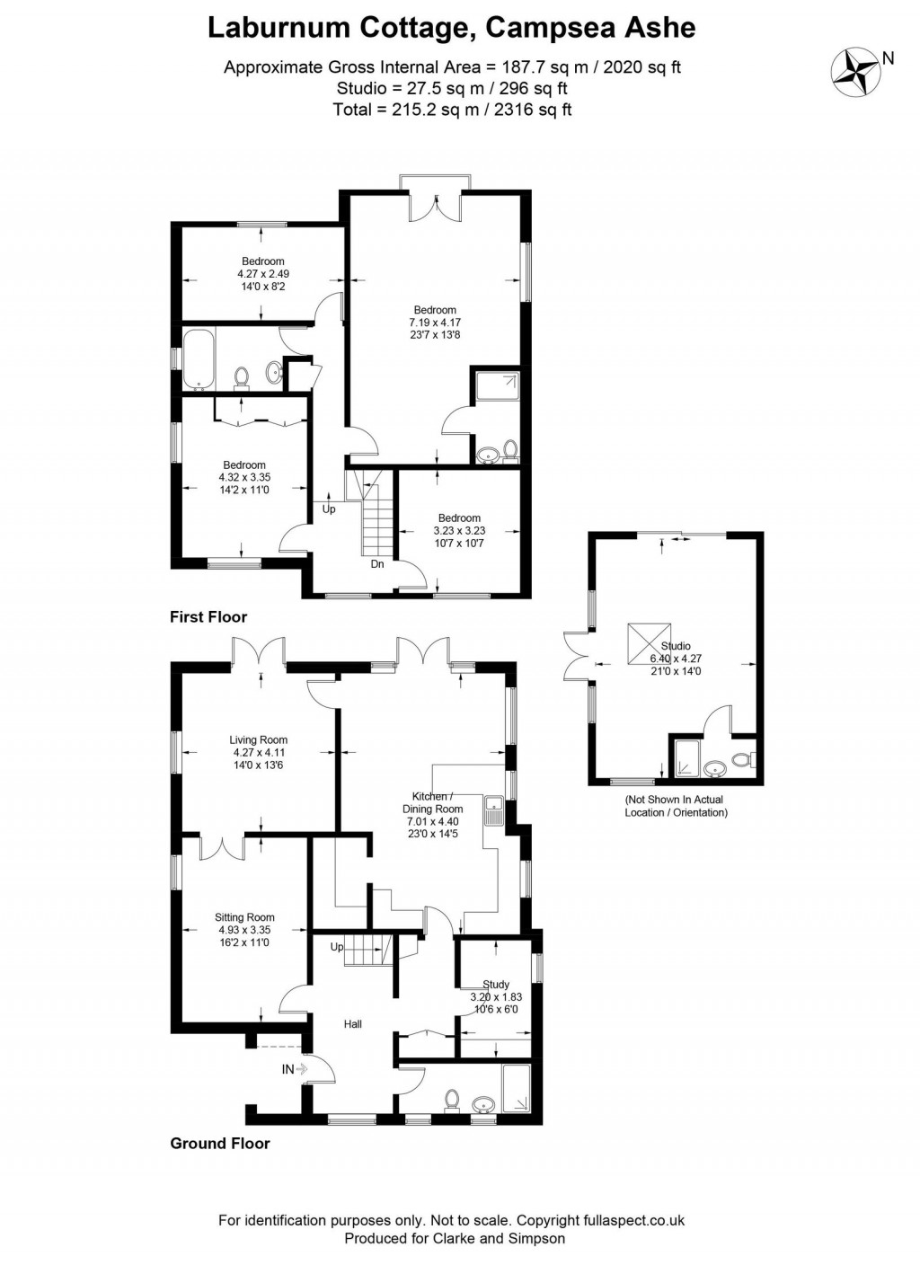 Floorplans For Campsea Ashe, Suffolk