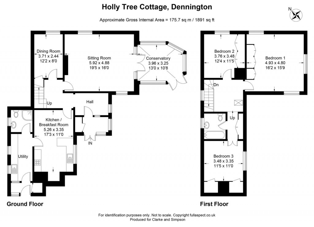 Floorplans For Capons Green, Dennington, Nr Framlingham, Suffolk 