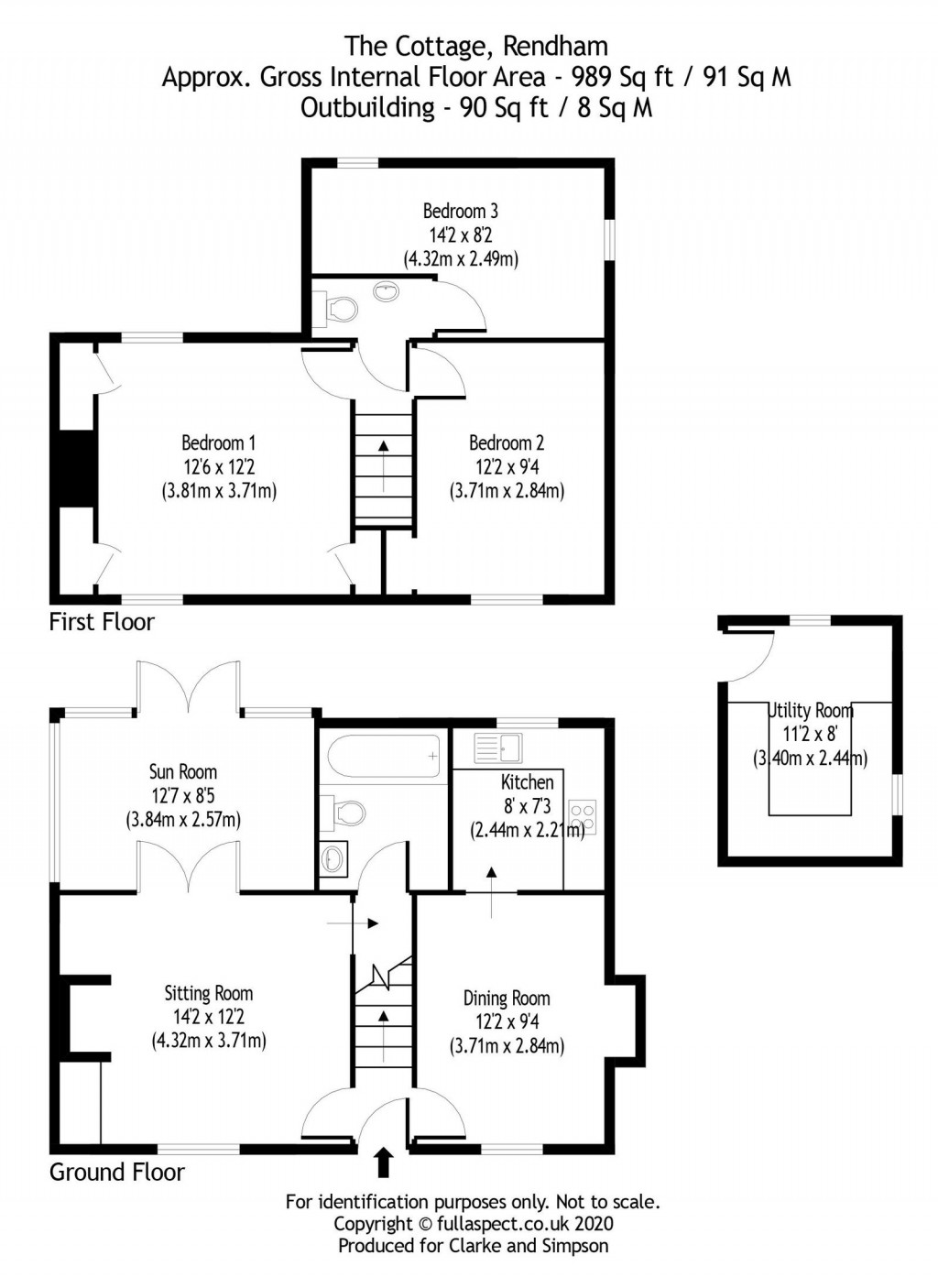 Floorplans For Rendham, Near Saxmundham, Suffolk