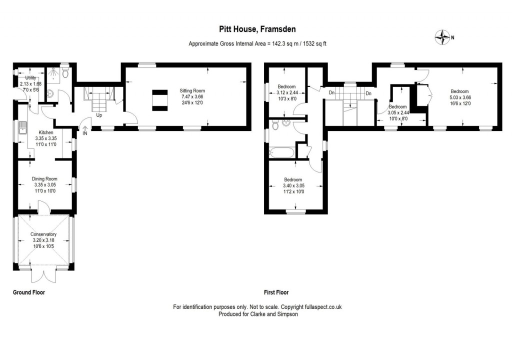 Floorplans For Framsden, Near Framlingham, Suffolk 