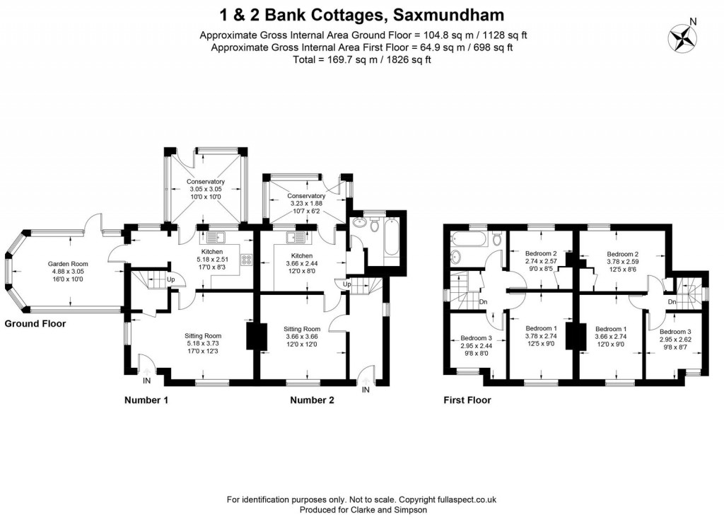 Floorplans For North Entrance, Saxmundham, Suffolk