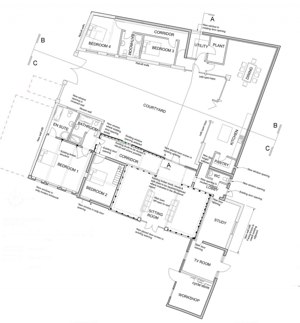 Floorplans For Darsham, Near Saxmundham, Suffolk