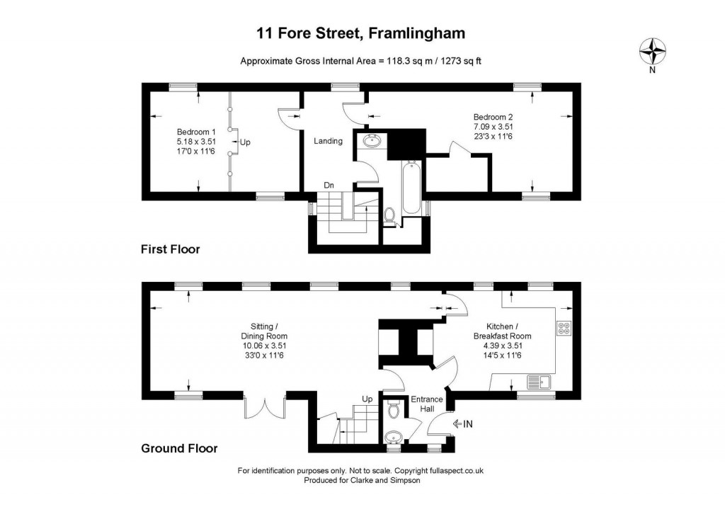 Floorplans For Fore Street, Framlingham, Suffolk
