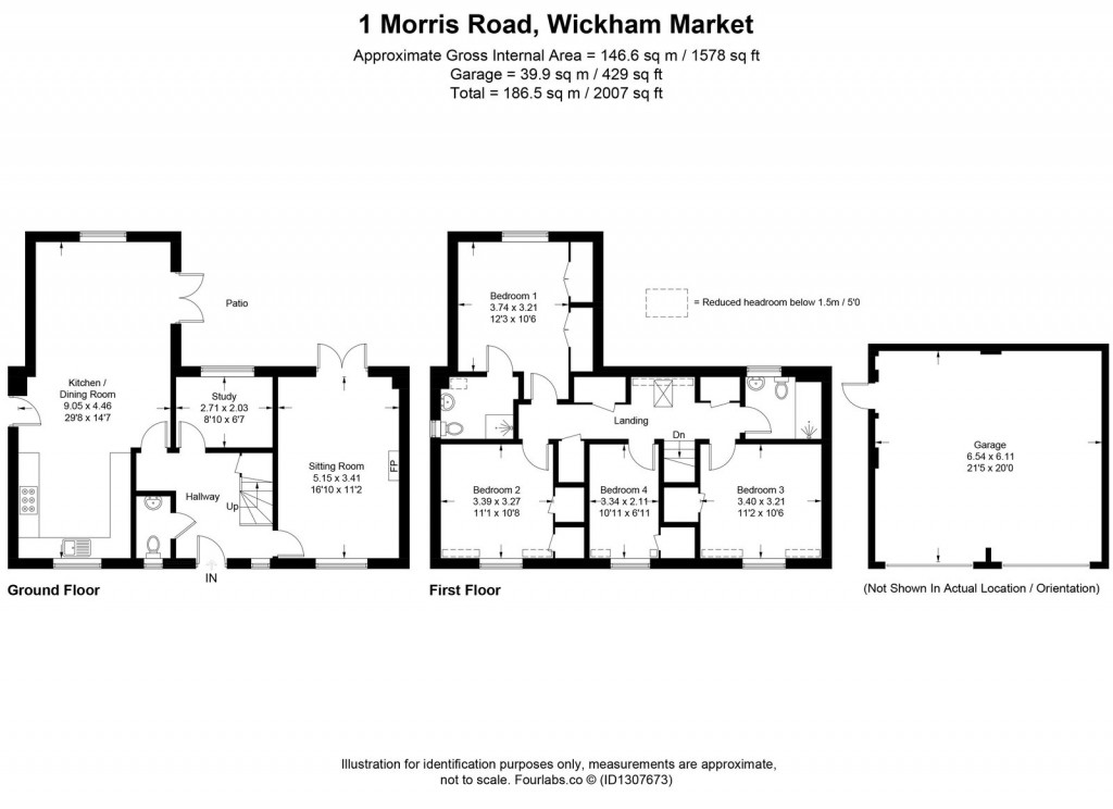 Floorplans For Wickham Market, Nr Woodbridge, Suffolk 