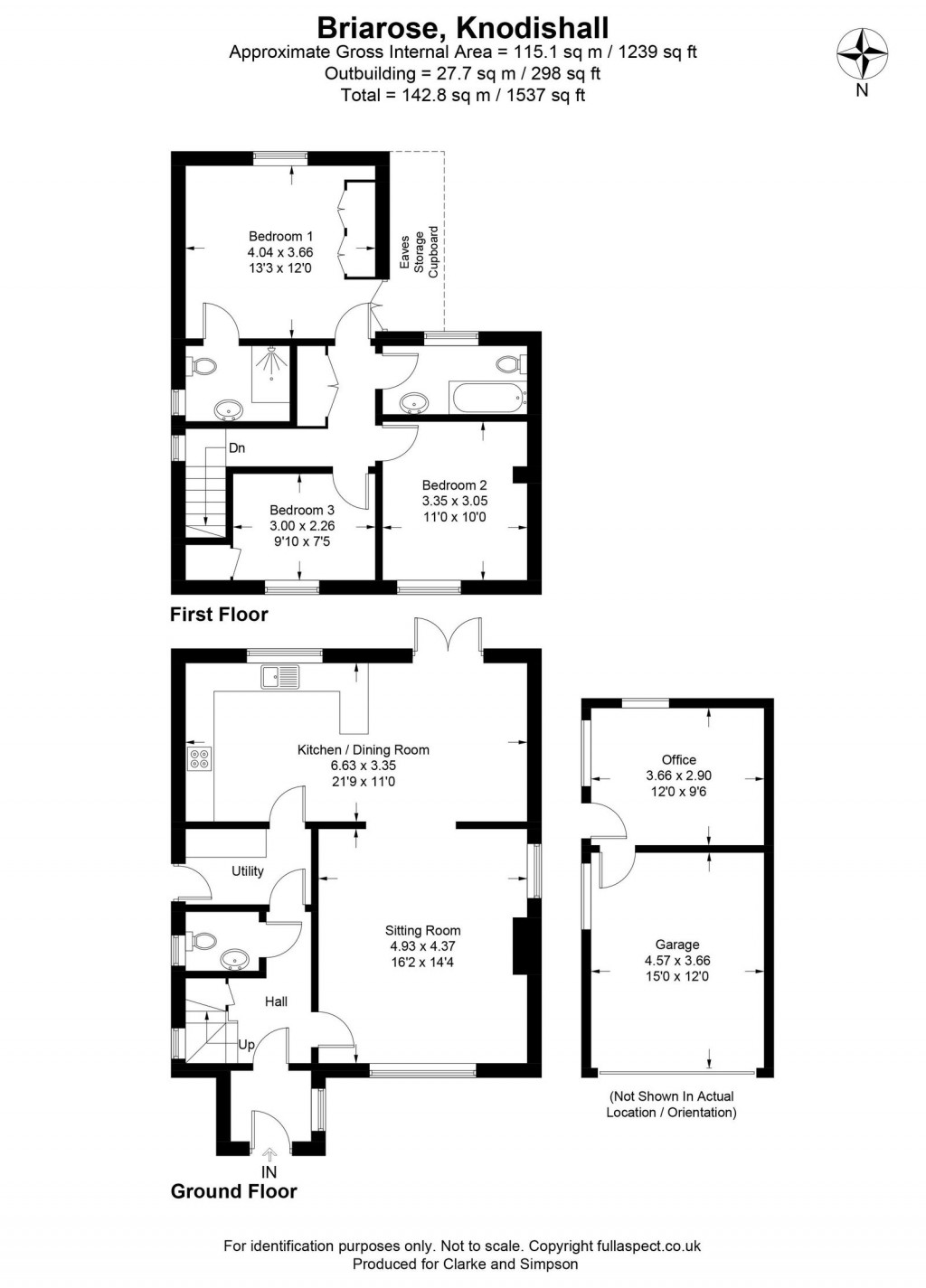 Floorplans For Knodishall, Near The Heritage Coast, Suffolk
