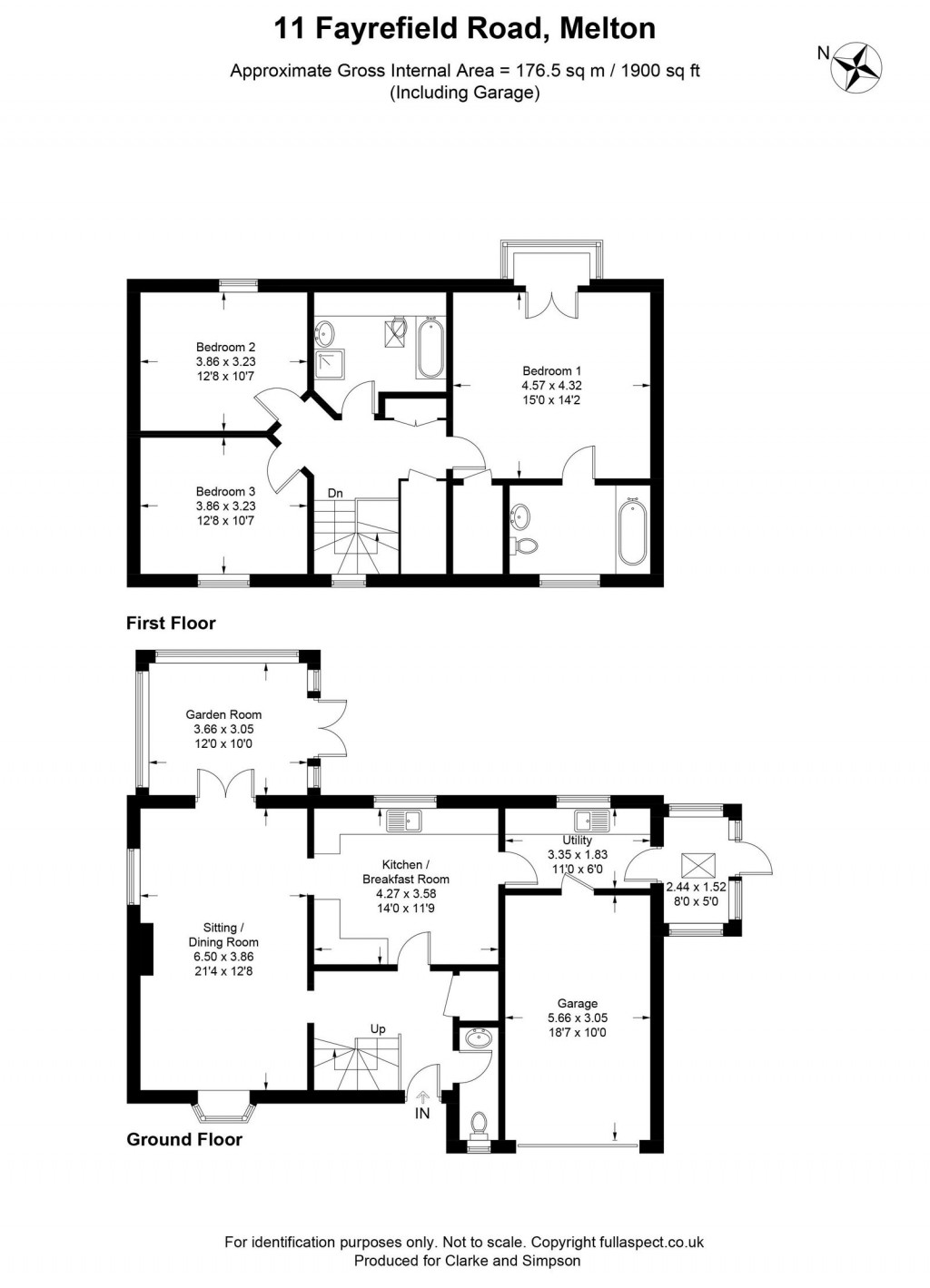 Floorplans For Melton, Nr Woodbridge, Suffolk