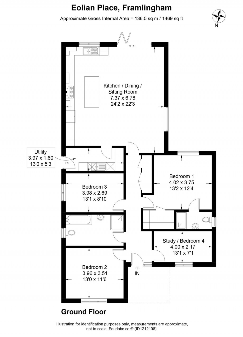 Floorplans For Mount Pleasant, Framlingham, Suffolk