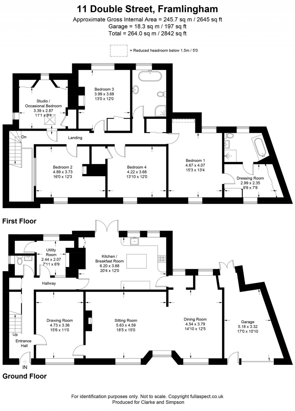 Floorplans For Framlingham, Nr Woodbridge, Suffolk