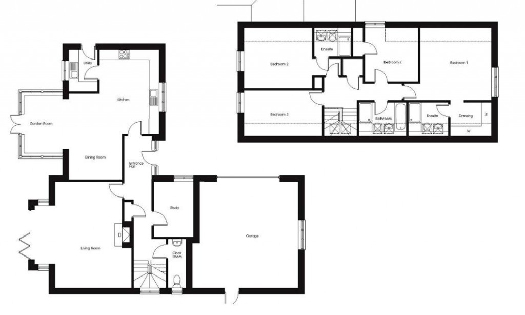 Floorplans For Langshaw Close, Framlingham, Suffolk